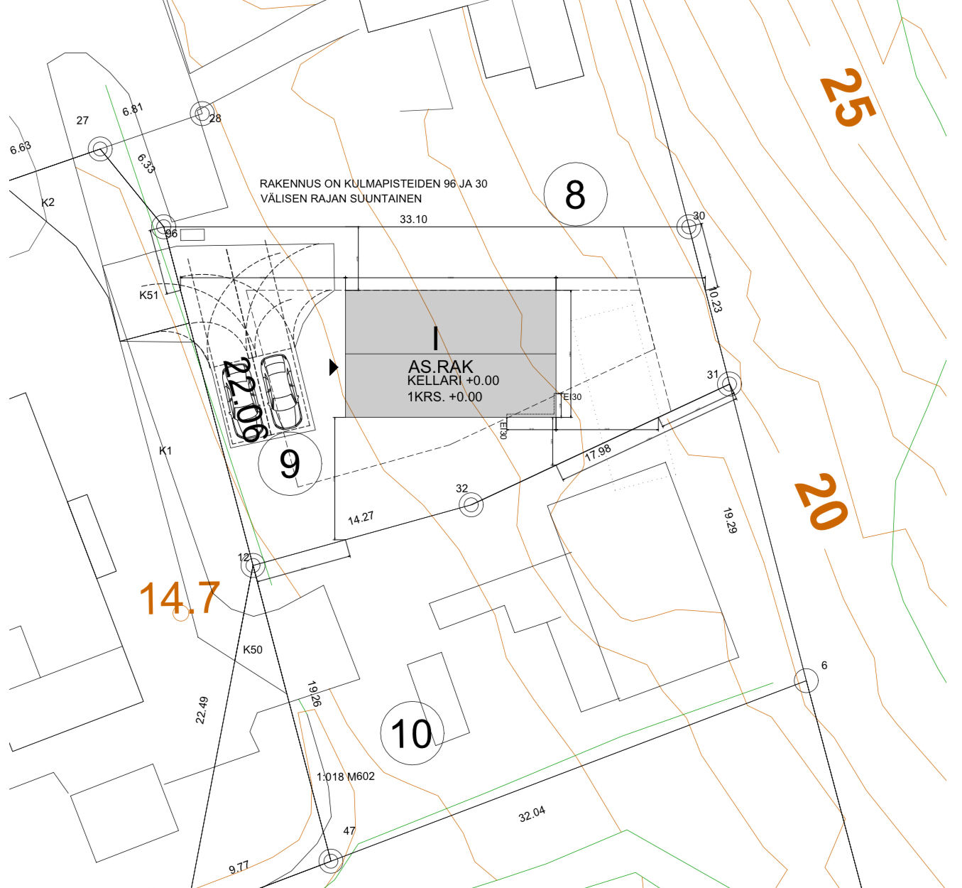 Asemapiirros luonnos